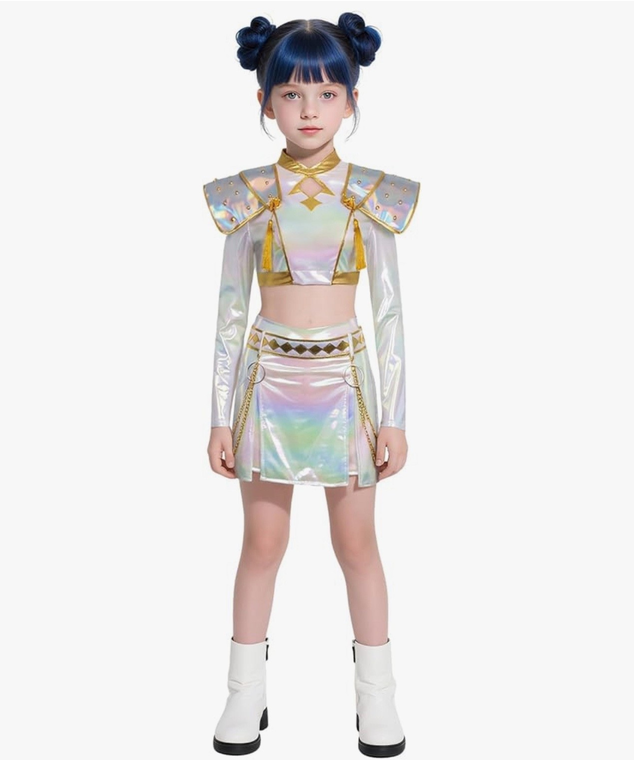 Girls Demon Hunter Pop Singer Long Sleeve Top Skirt Belt Tassel Shoulder Patches 6pcs Zoey Dance Stage Outfit Set #kpopdemonhunter

#LTKFindsUnder50 #LTKParties #LTKKids