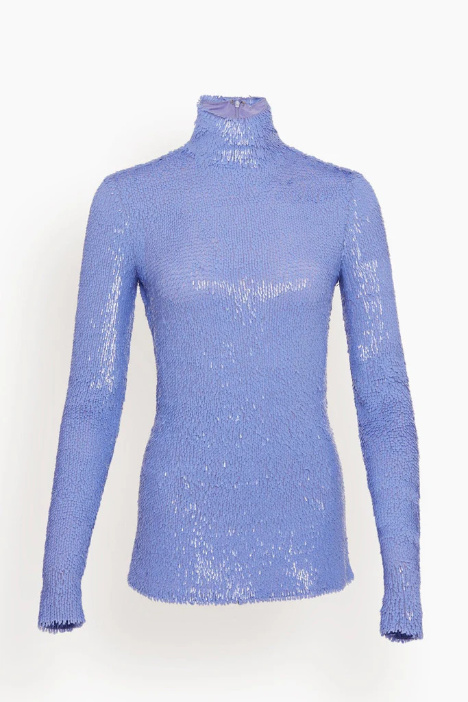 Faceted Sequin Top in Lilac | Hampden Clothing