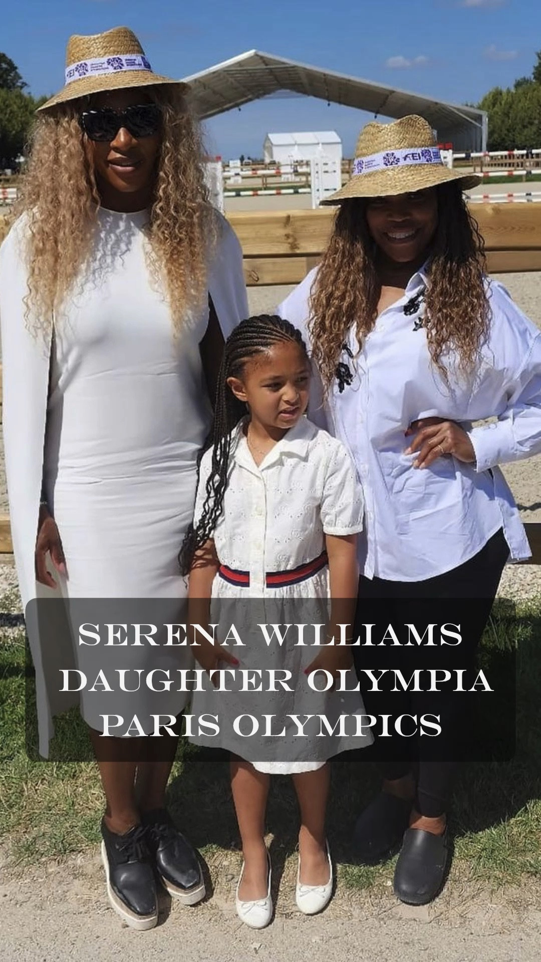 Serena Williams Daughter Olympia at Paris Olympics 2024. 

Serena Williams shared this adorable photo with her daughter Olympia Ohanian and sister Isha at the Olympics Esquetarian competitions in Paris.  Olympia is wearing this gorgeous Peter Rabbit™ x Gucci Kids White Cotton Dress with red and blue ribbing, and white embroidery from the Gucci Children’s 2024 Cruise Collection. Serena wore an elegant Stella McCartney White Cape Dress designed with precise tailoring and sculptural sleeves. 

Olympia looks so beautiful wearing this bright floral MINI HATTIE DRESS IN POPPY by Ivy City Co. @ivycityco while watching the women’s final Olympic Games. 

The Williams – Ohanian Family at the Paris Olympics Opening Ceremony. Serena & Alexis’ Daughter Olympia wore a beautiful Dolce & Gabbana Kids Girls White Dress made in Poplin with Broderie Anglaise cut-outs from the Fall 2024 Collection. Serena Williams wore a stunning Dolce & Gabbana Red Tulle calf-length dress with draping.

#paris2024 #serenawilliams #parisolympics #olympicgames #olympiaohanian #alexohanian #celebritynews #celebritystyle #luxurylifestyle #dolcegabbana #gucci  

#LTKKids #LTKFamily #LTKStyleTip