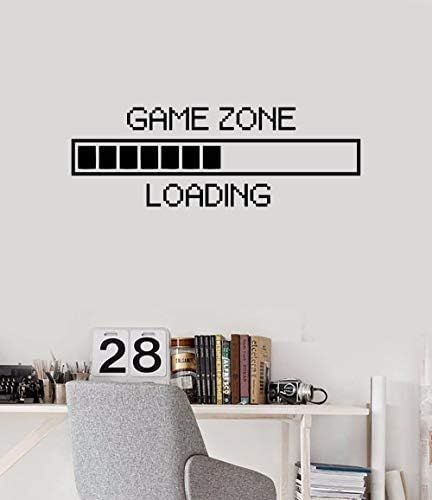 Vinyl Wall Decal Game Zone Loading Wall Sticker Home Decor Gamer Room Wall Mural Boys Bedroom Dec... | Amazon (US)