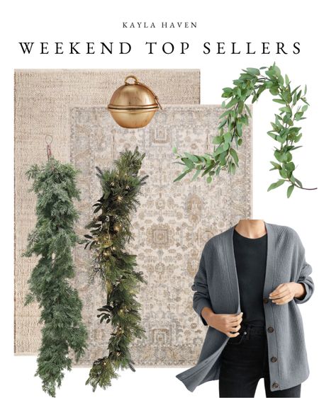 Top selling products from over the weekend! Love this Jenni Kayne cashmere cardigan, holiday garland, and area rugs. 

#jennikayne #arearugs #garland #holidaydecor #christmasdecor

#LTKSeasonal #LTKfit #LTKHoliday