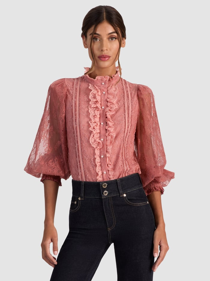 EUGENIA LACE BLOUSE | Alice + Olivia