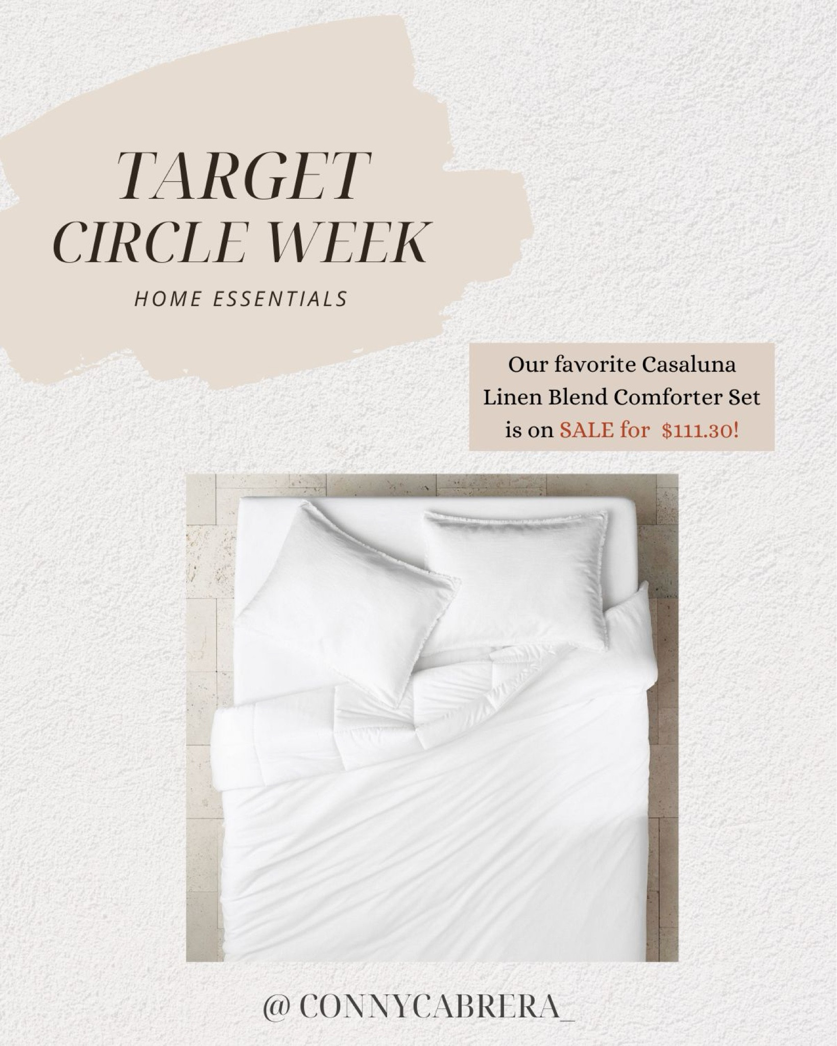 Target circle week, target finds, target sale, home decor, bedding must haves, Casaluna bedding 