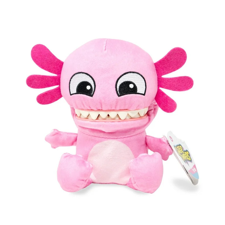 Chatter Chompers Axolotl Plush 6.5", Interactive Collectible Toy, Funny Sound Effects, Ages 3+ | Walmart (US)