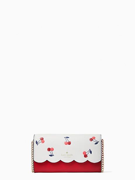 bing cherry wallet on chain | Kate Spade Outlet