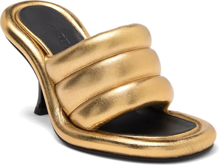 JW Anderson Metallic Quilted Slide Sandal (Women) | Nordstromrack | Nordstrom Rack