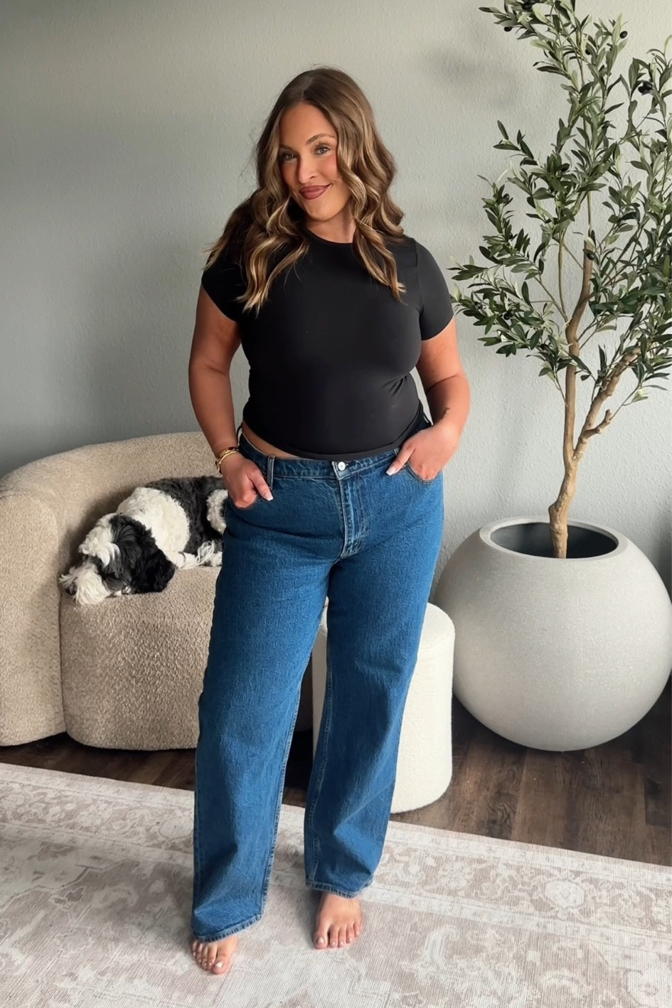 Wearing a 32! 

#LTKMostLoved #LTKMidsize #LTKSaleAlert