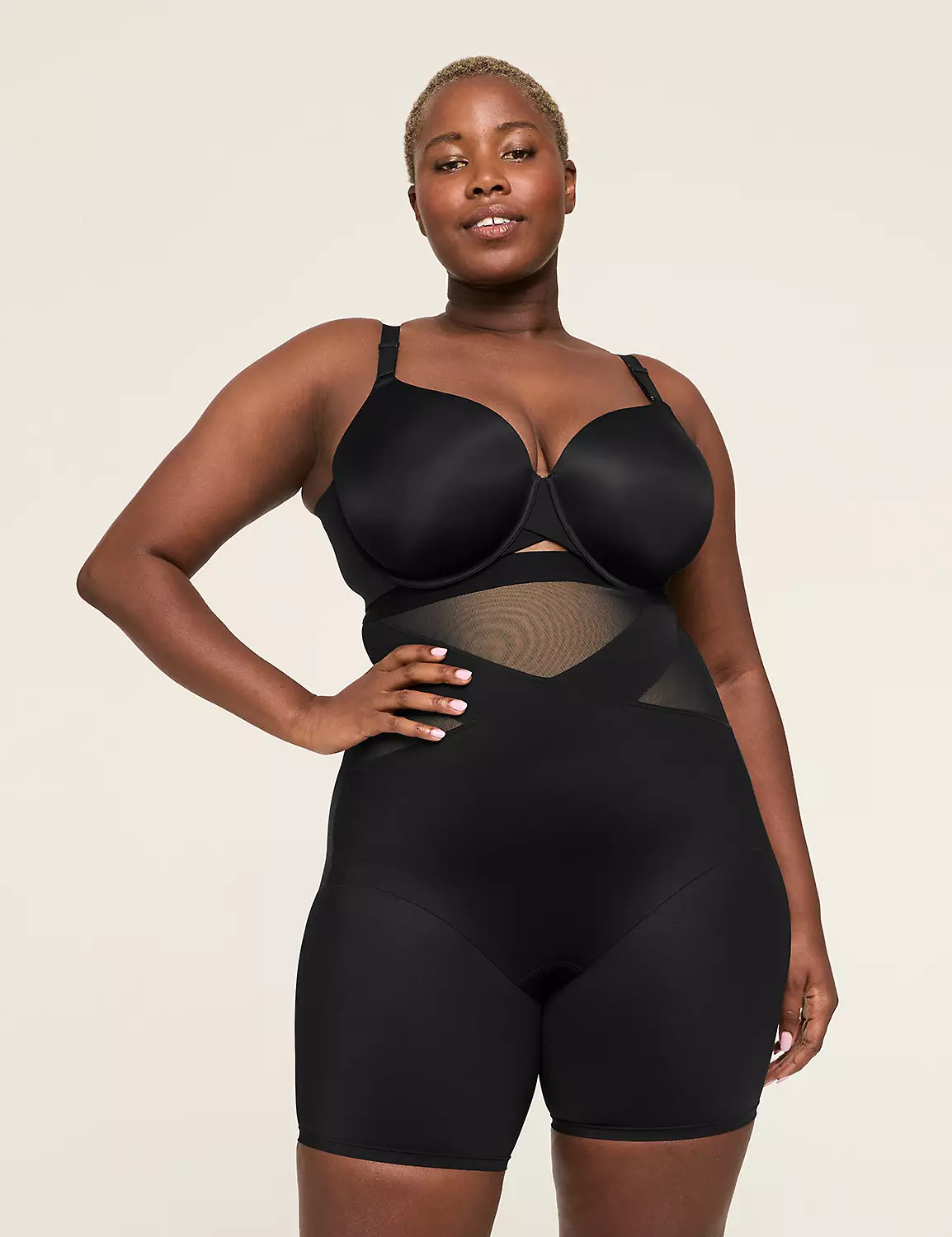 Level 3 Contouring High-Waist Thigh Shaper | LaneBryant | Lane Bryant (US)