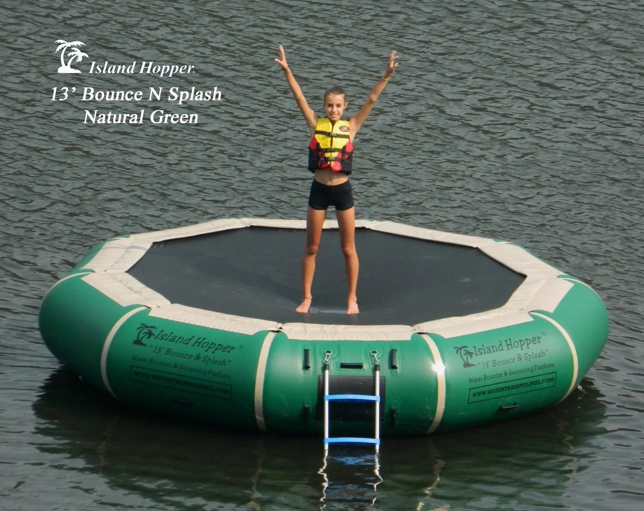 Island Hopper 13' Bounce N Splash Water Bouncer Natural Green (Water Bouncer only) | Walmart (US)