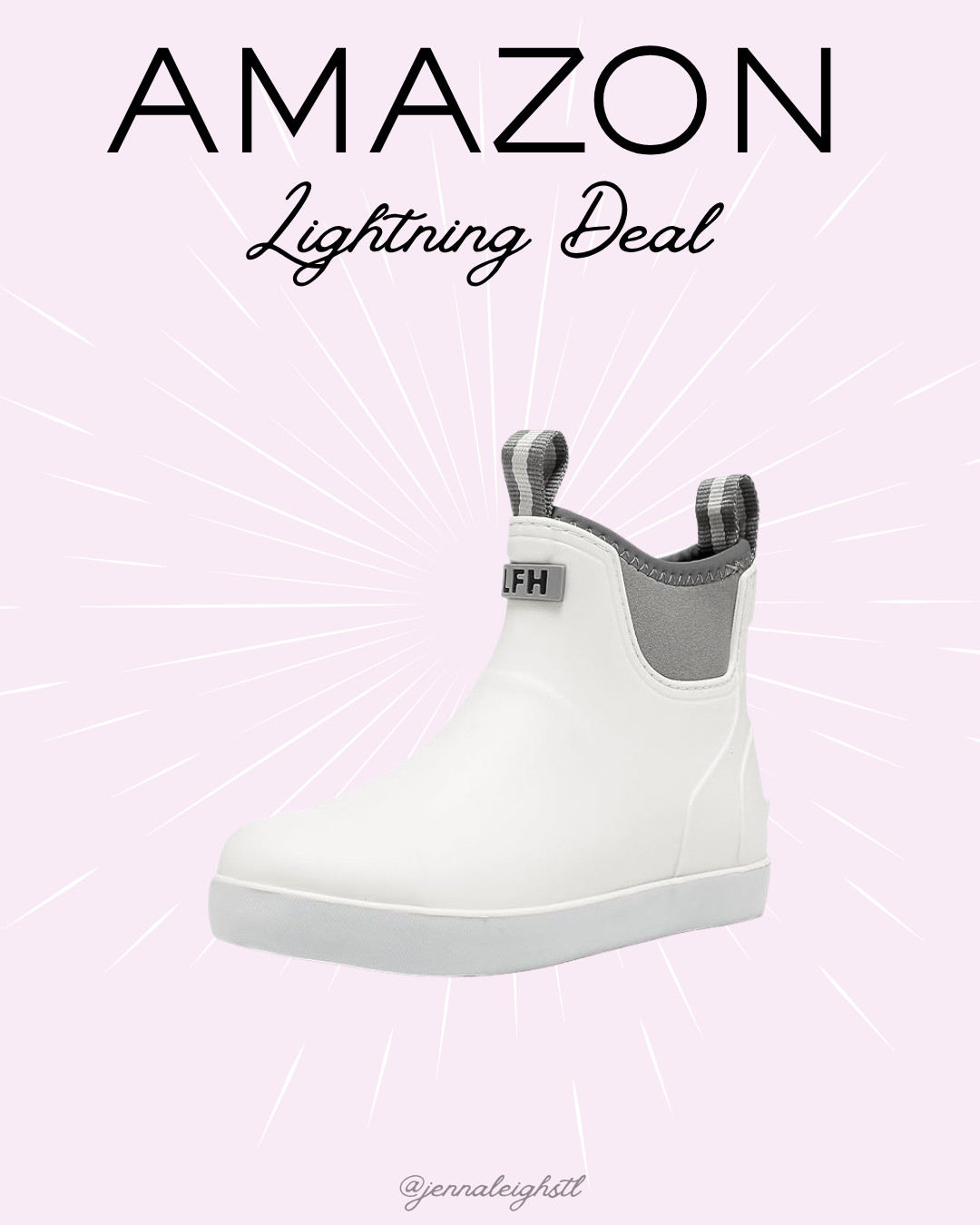 Amazon lightning deal on these waterproof deck boots is going fast. Only $25 and such a good grab for rainy days, easy to throw on, actually functional, and still cute. Also available in other colors so you can switch up your look. 

 #LTKSeasonal #LTKSaleAlert #LTKMidsize