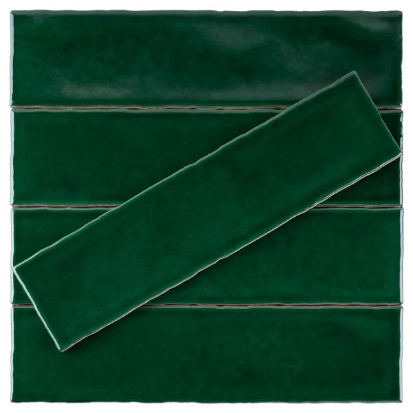 Rustic 2.95 in. X 11.81 in. Polished Ceramic Subway Wall Tile | Wayfair North America