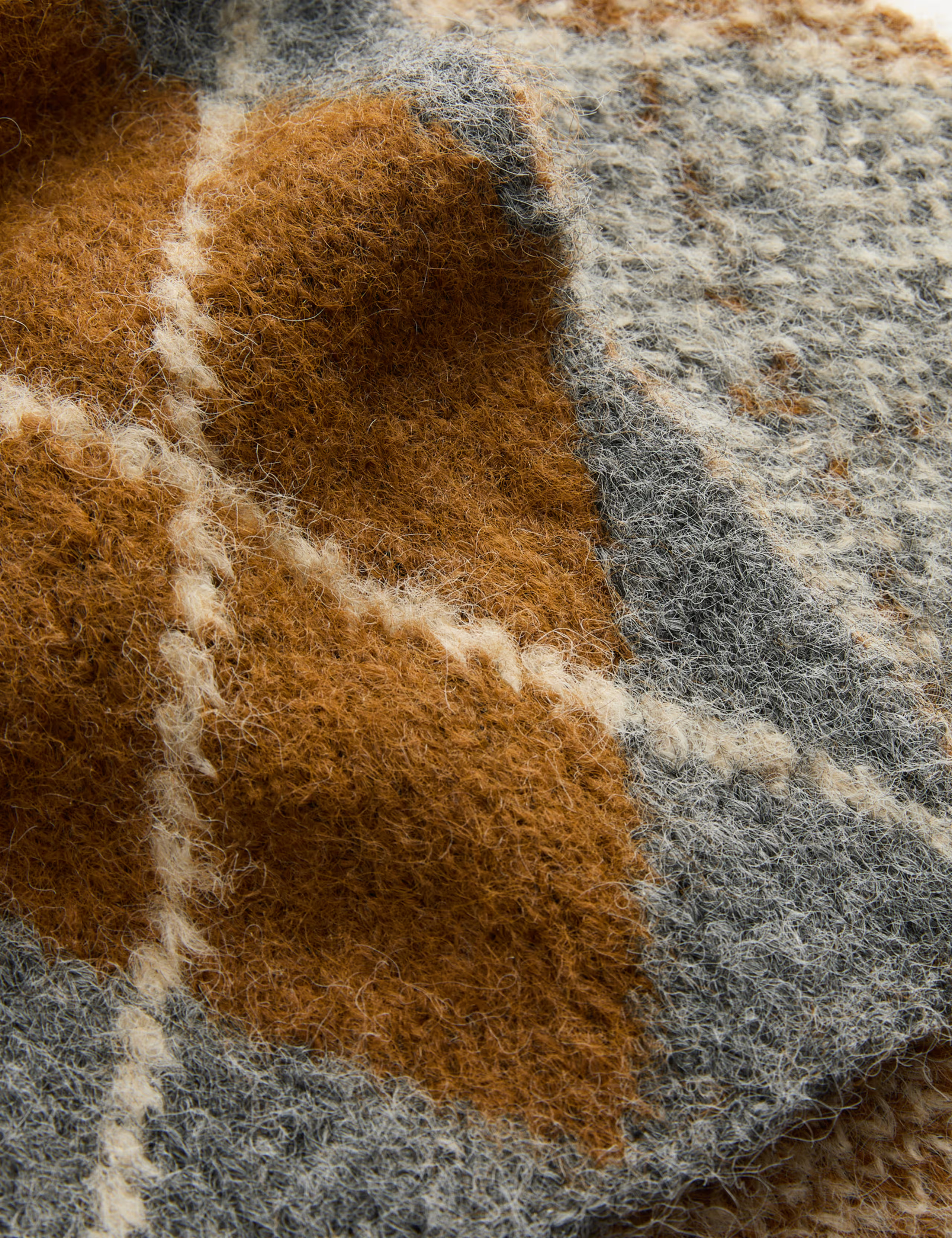 Fluffy Argyle Scarf with Wool | Marks & Spencer (UK)