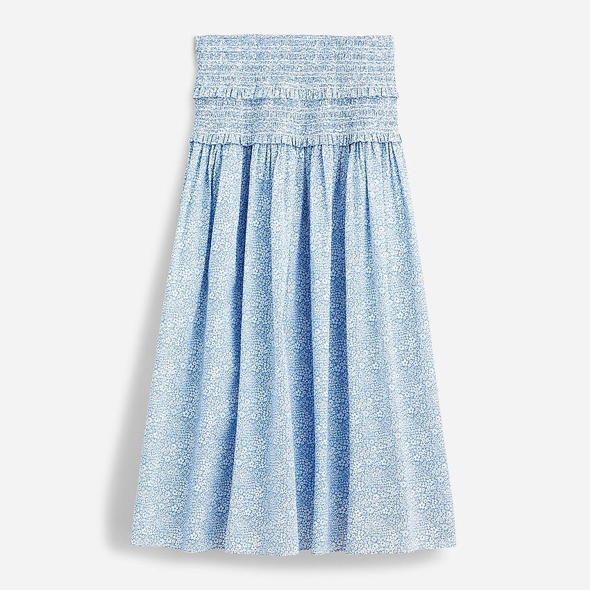 Smocked-waist skirt in Liberty® Jacqueline's Blossom fabric | J.Crew US