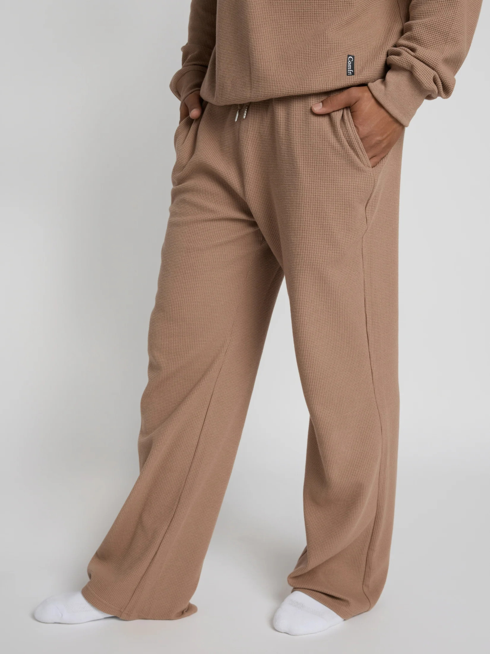 Comfrt Waffle Lounge Pant | Truffle | Brown | XXS | Comfrt
