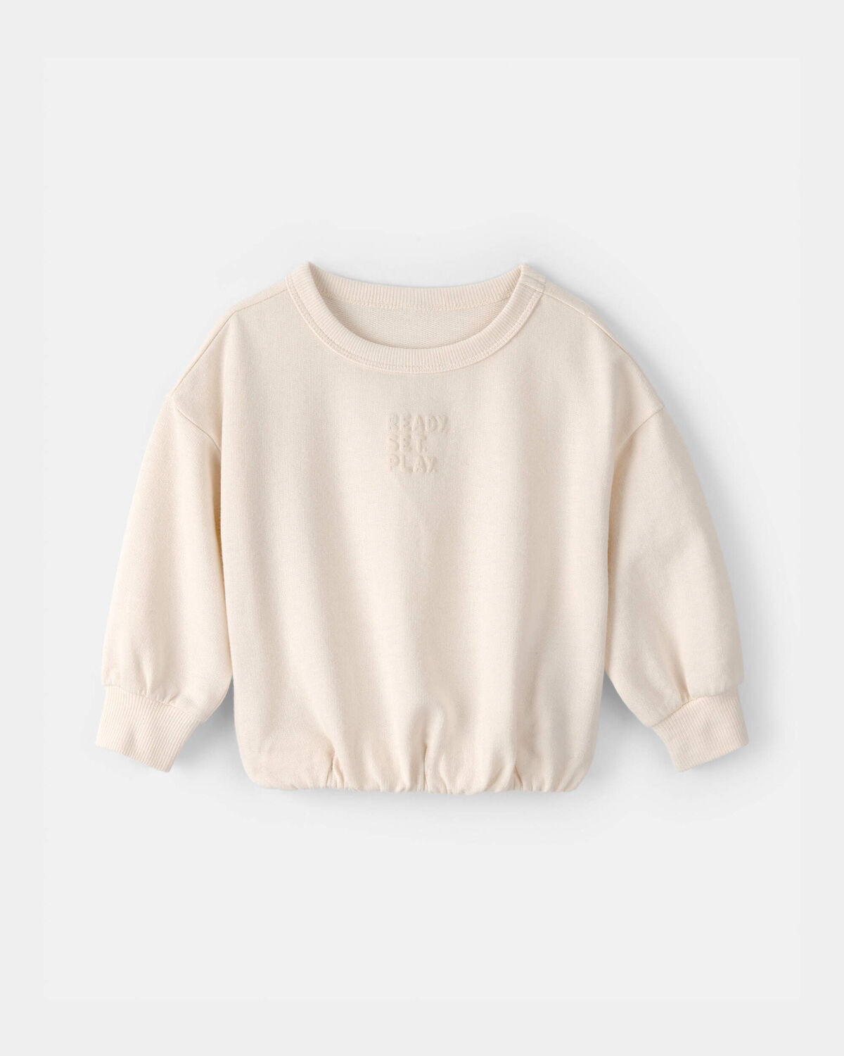 Baby French Terry Pullover Sweatshirt - Ivory | Carter's Inc