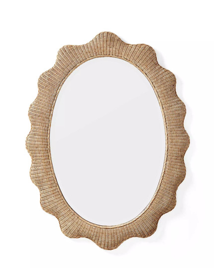 Cascade Rattan Mirror