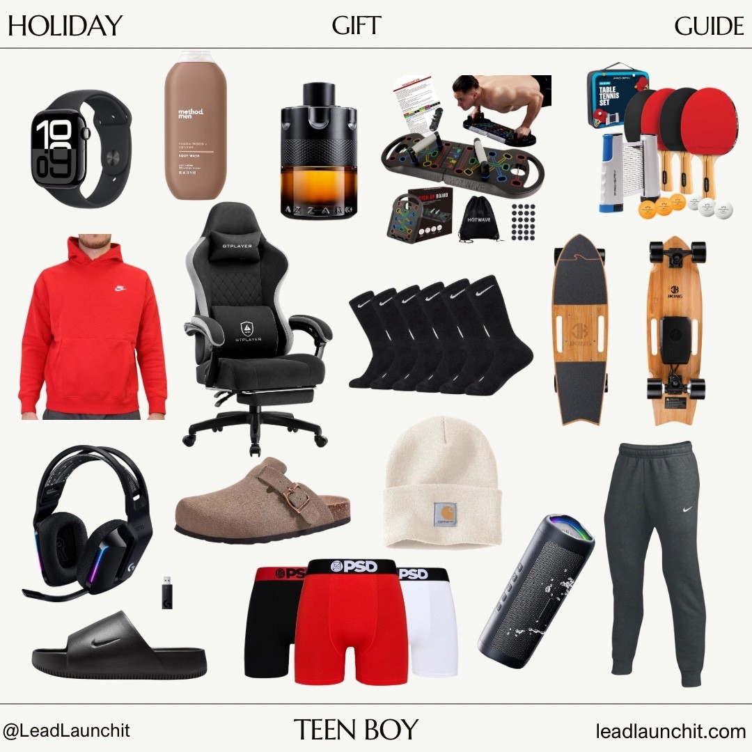 

HOLIDAY GIFT GUIDE: TEEN BOY EDITION 🎁🔥
Let’s be real — teen boys are the hardest to shop for 😅
So I rounded up the gifts they’ll actually love — from cozy staples to gaming must-haves and everyday essentials.
Linked everything in my LTK + Amazon Storefront so you can shop it all in one place! 🙌#AmazonFinds #TeenBoyGifts #HolidayShopping #GiftIdeas #LTKFinds

#LTKHoliday #LTKGiftGuide