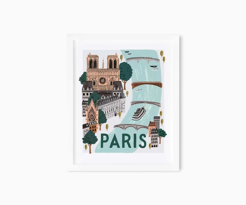 Paris World Traveler Art Print | Rifle Paper Co.