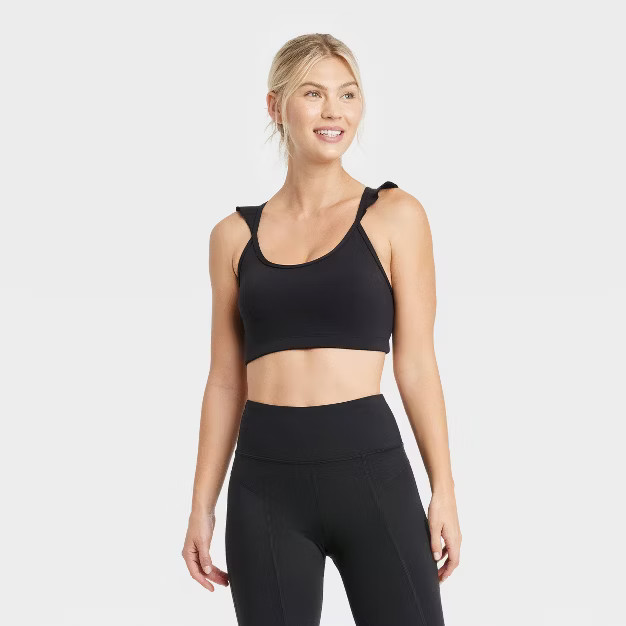Women's Ruffle Strap Racerback Bra - JoyLab™ | Target
