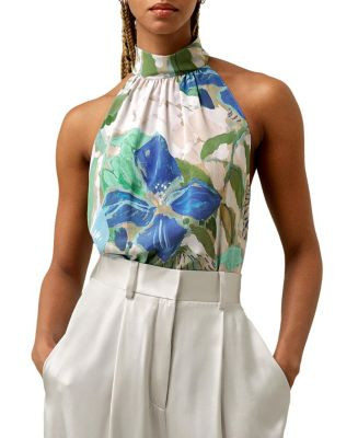 Praslin Mock Neck Silk Top | Bloomingdale's (US)