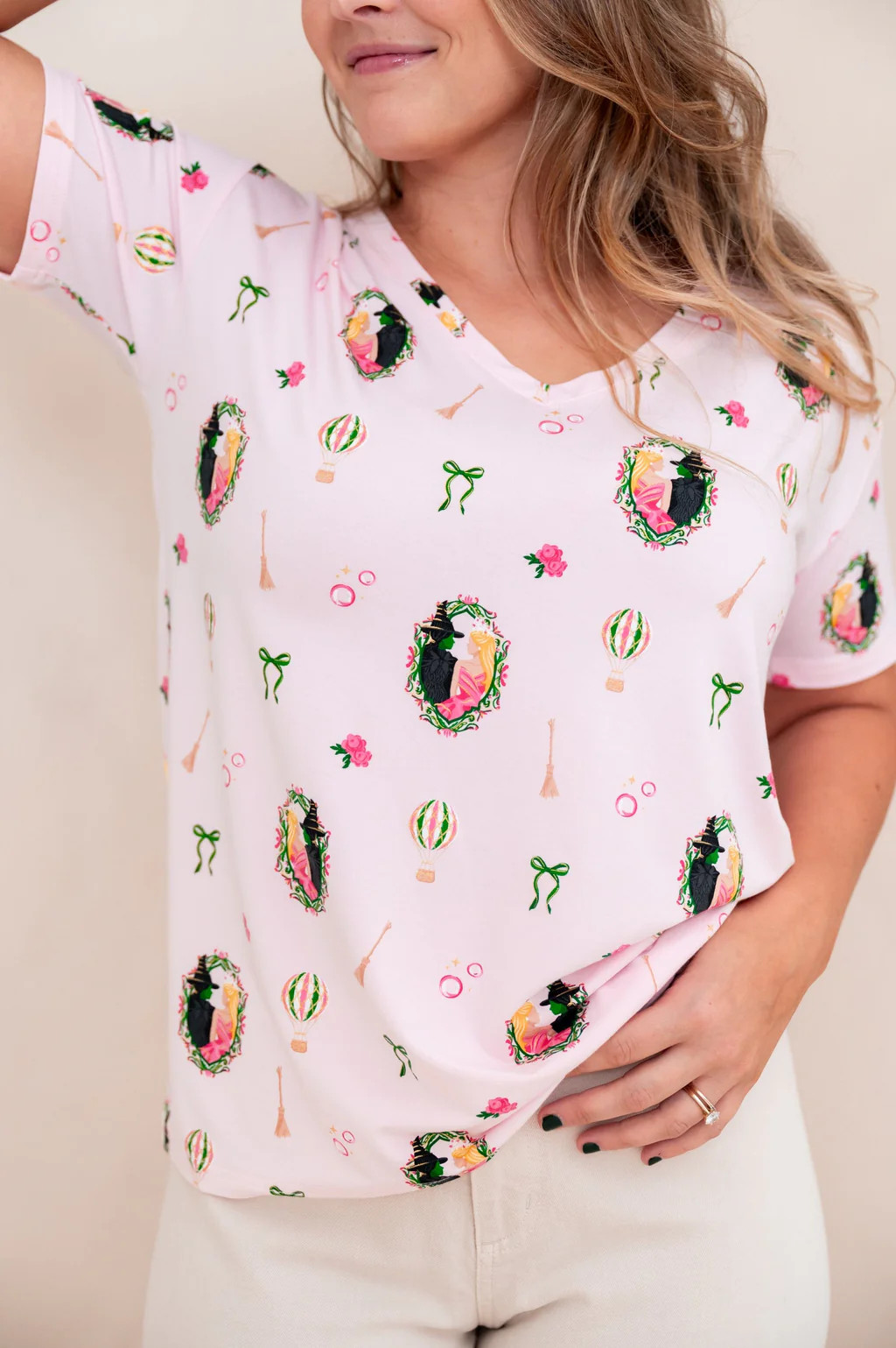 Women's Relaxed Fit V-Neck in Wicked | Kyte Baby