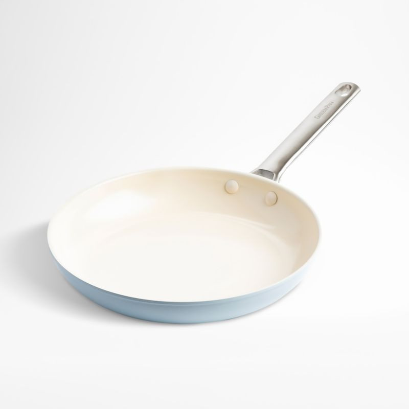 GreenPan ™ Padova Light Blue 10" Ceramic Non-Stick Frying Pan | Crate & Barrel
