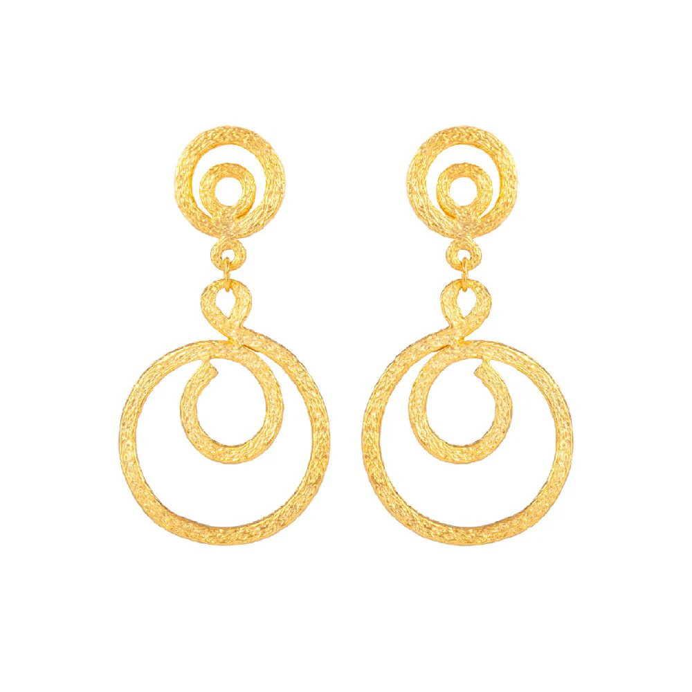 1980s Vintage Stylised Clip-On Earrings | Susan Caplan