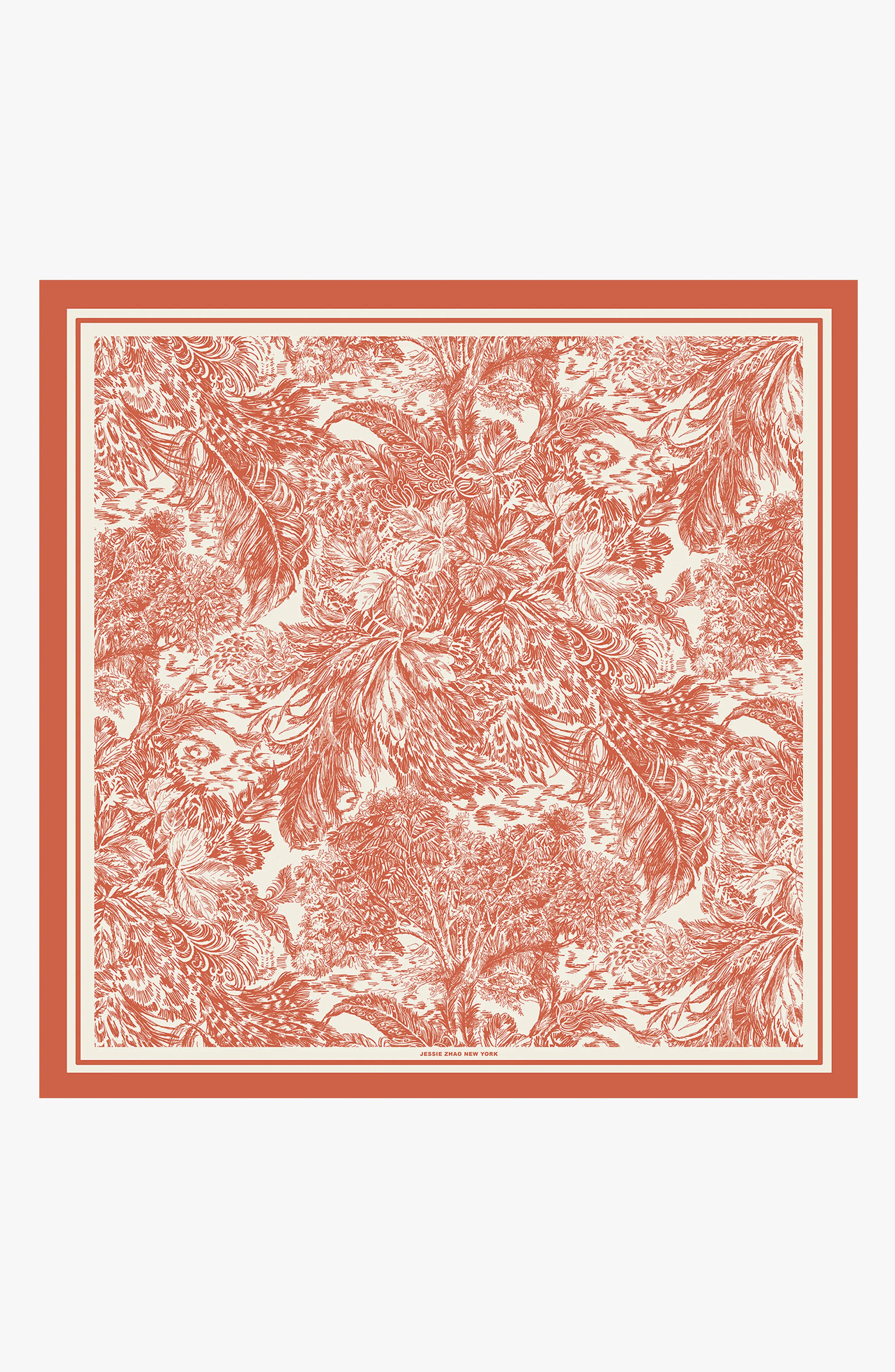 Jessie Zhao New York Terracotta Dream Double Sided Silk Scarf (Women) | Nordstrom | Nordstrom