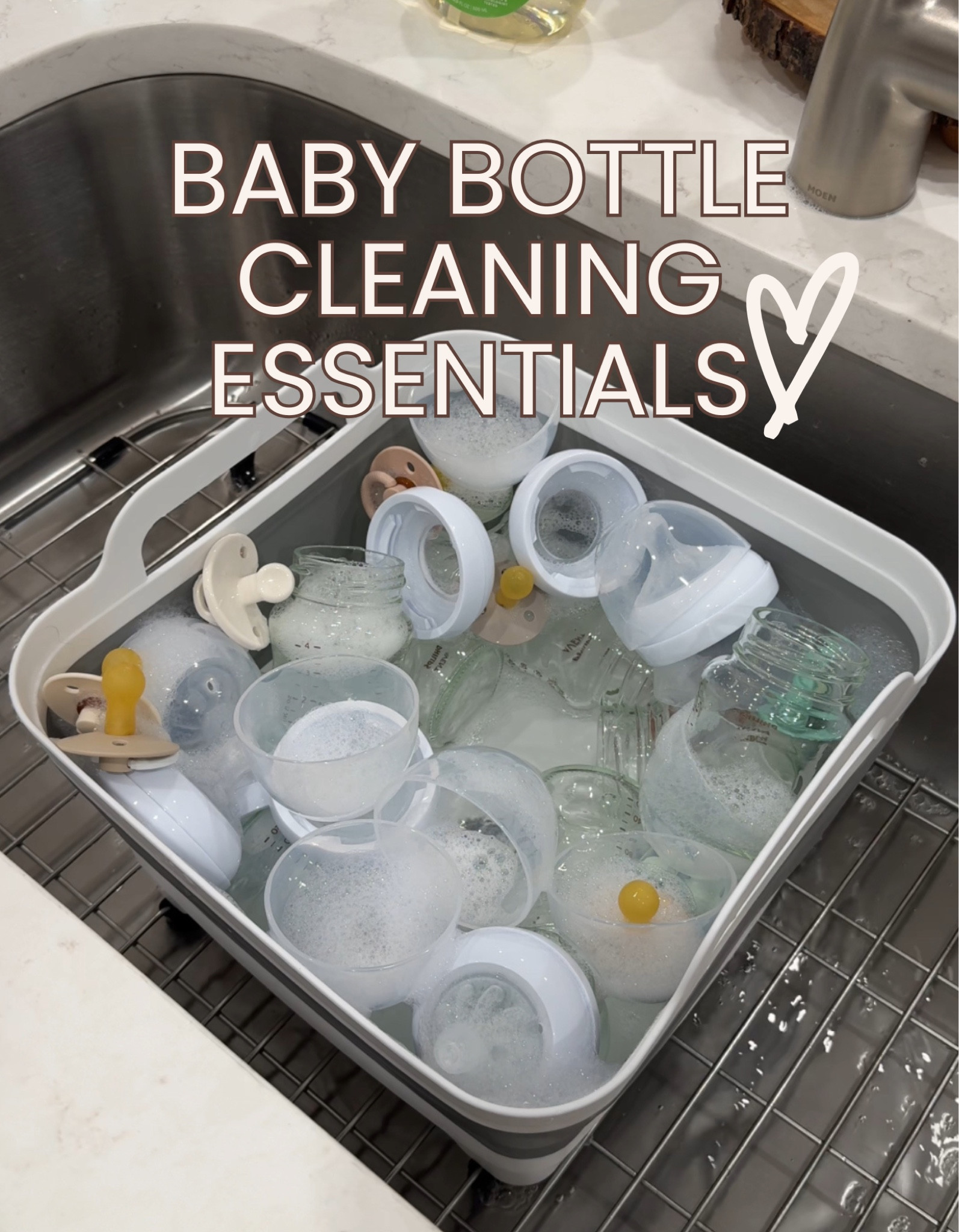 My must haves as a first time mommy for washing + sterilizing bottles & pacifiers 🤍 

#LTKFamily #LTKBaby #LTKVideo