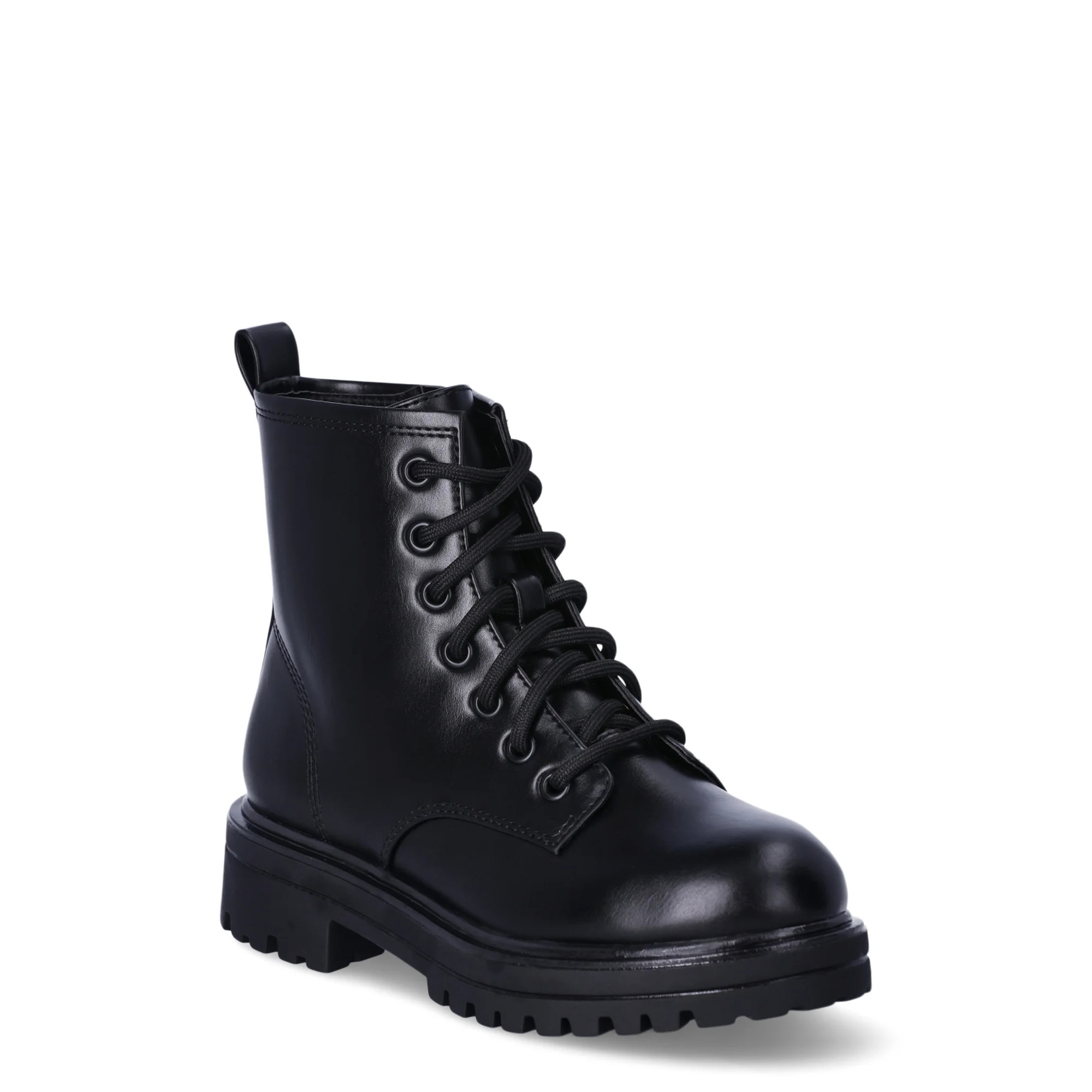 Wonder Nation Little & Big Girls Combat Boots | Walmart (US)