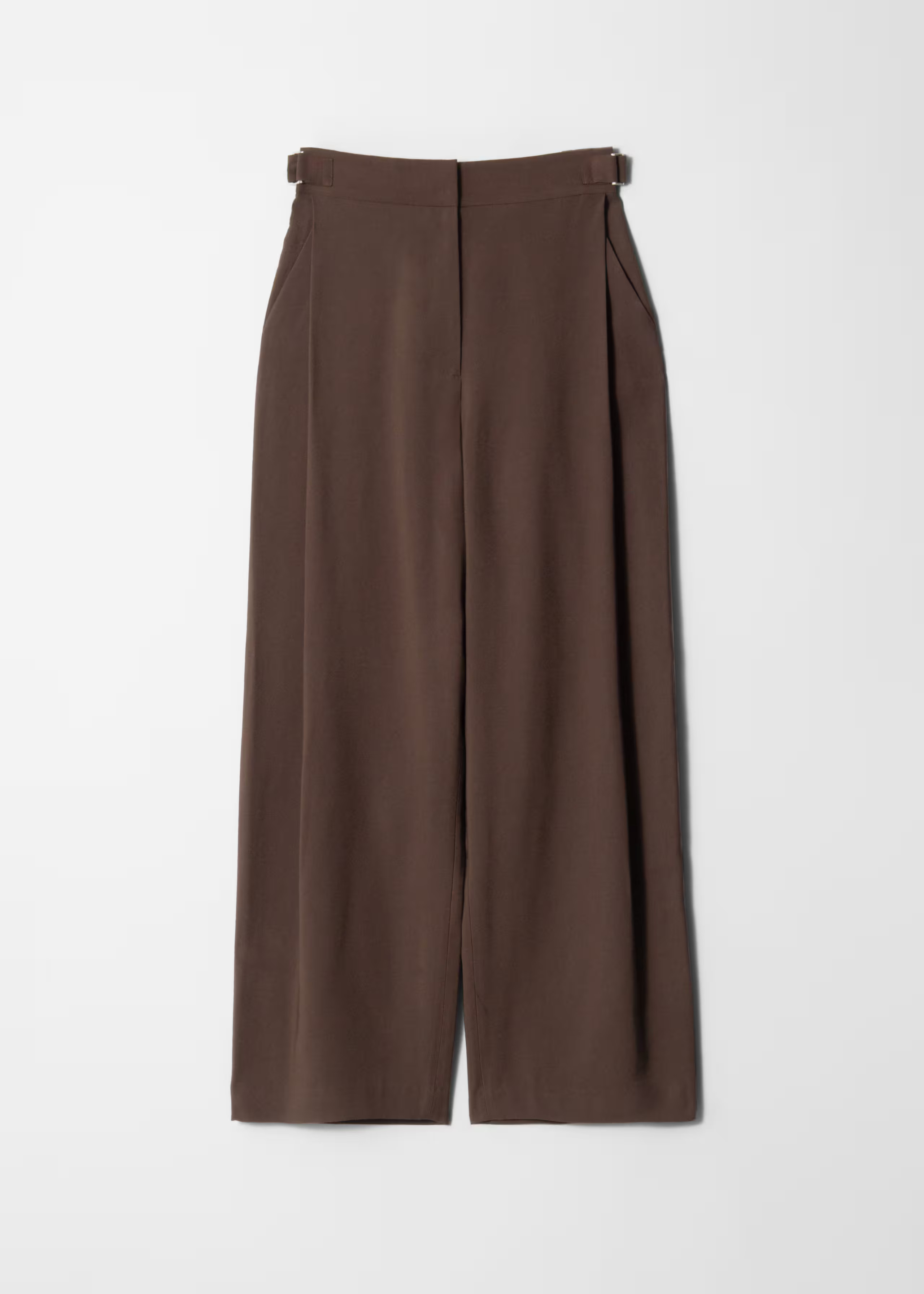 Pleated Wide-Leg Trousers - Dark Brown - & Other Stories GB | & Other Stories UK