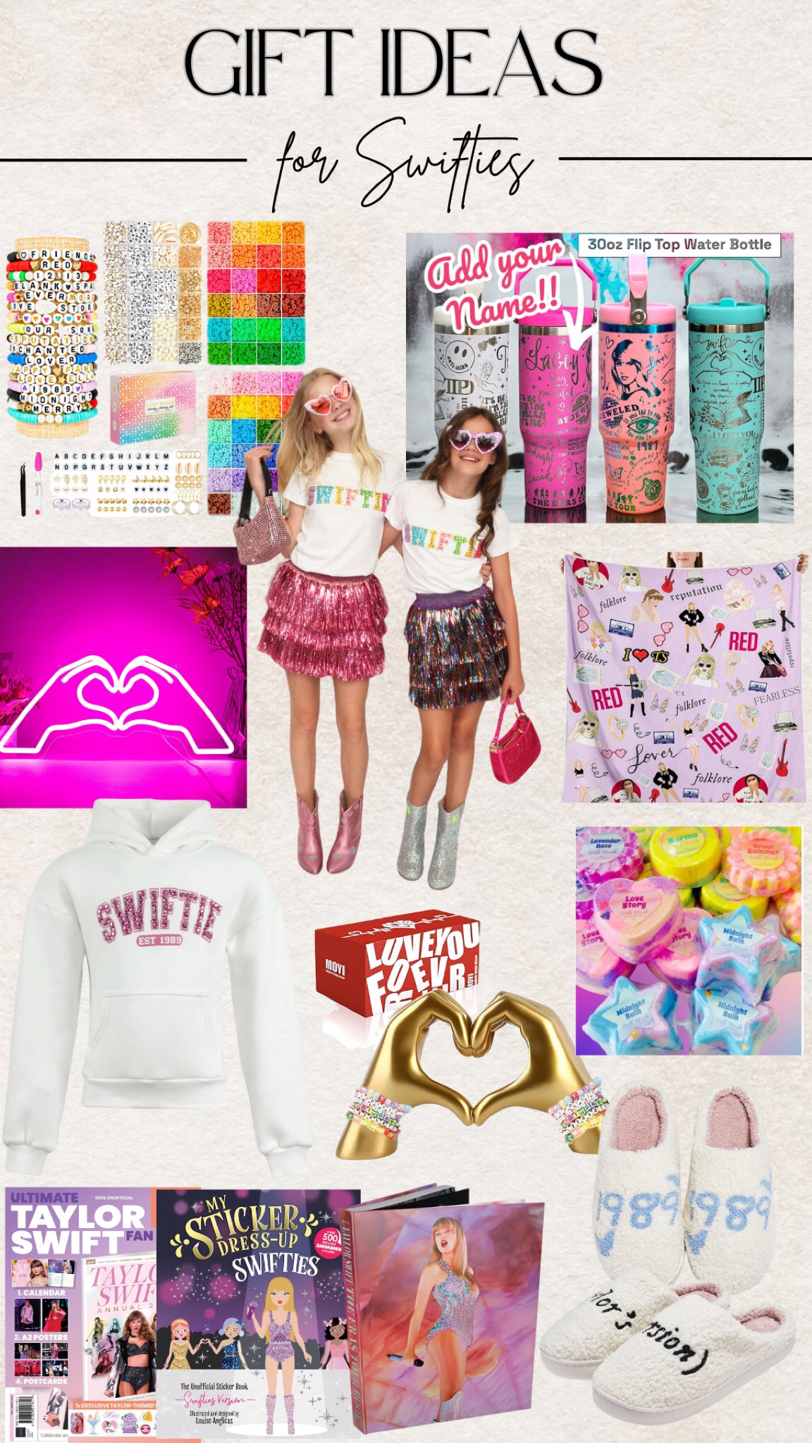 Great gift ideas for the little swiftie in your life at a variety of price points 🎄 my daughter loves Taylor Swift so I will definitely be purchasing these for Christmas this year! 

#LTKHoliday #LTKGiftGuide #LTKKids