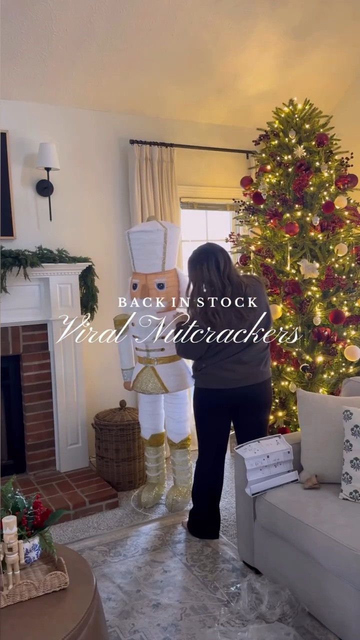 These guys went viral last year and sold out so when I saw them back in the store I knew I needed to share again ASAP! 

Comment SHOP & I’ll send you the link! 

.
.
.
.
#christmasfinds #christmasfrontporchdecor #giantnutcrackers #nutcrackerdecor #loweschristmas #christmas2025 #classicchristmas #cozychristmas #outdoorchristmasdecor