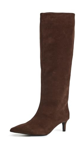 Free People Women's Kiki Kitten Heel Boot, Chocolate Suede, 7 Medium US | Amazon (US)