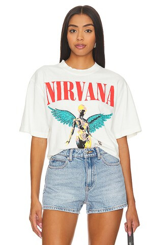 SIXTHREESEVEN Nirvana T-shirt in Creme from Revolve.com | Revolve Clothing (Global)