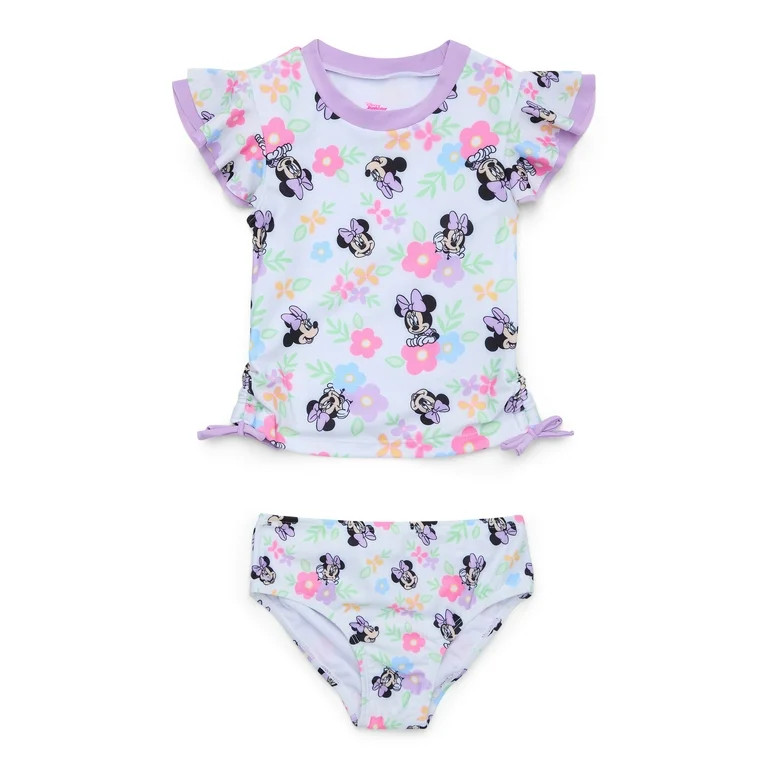 Character Toddler Girls Tankini Swimsuit, 2-Piece, Sizes 12M - 5T | Walmart (US)