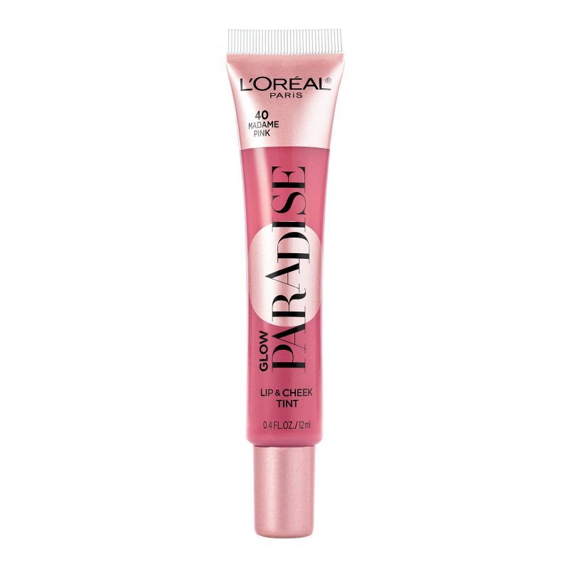 L&#39;Oreal Paris Glow Paradise Lip and Cheek Tint - Madame Pink - 0.4 fl oz | Target