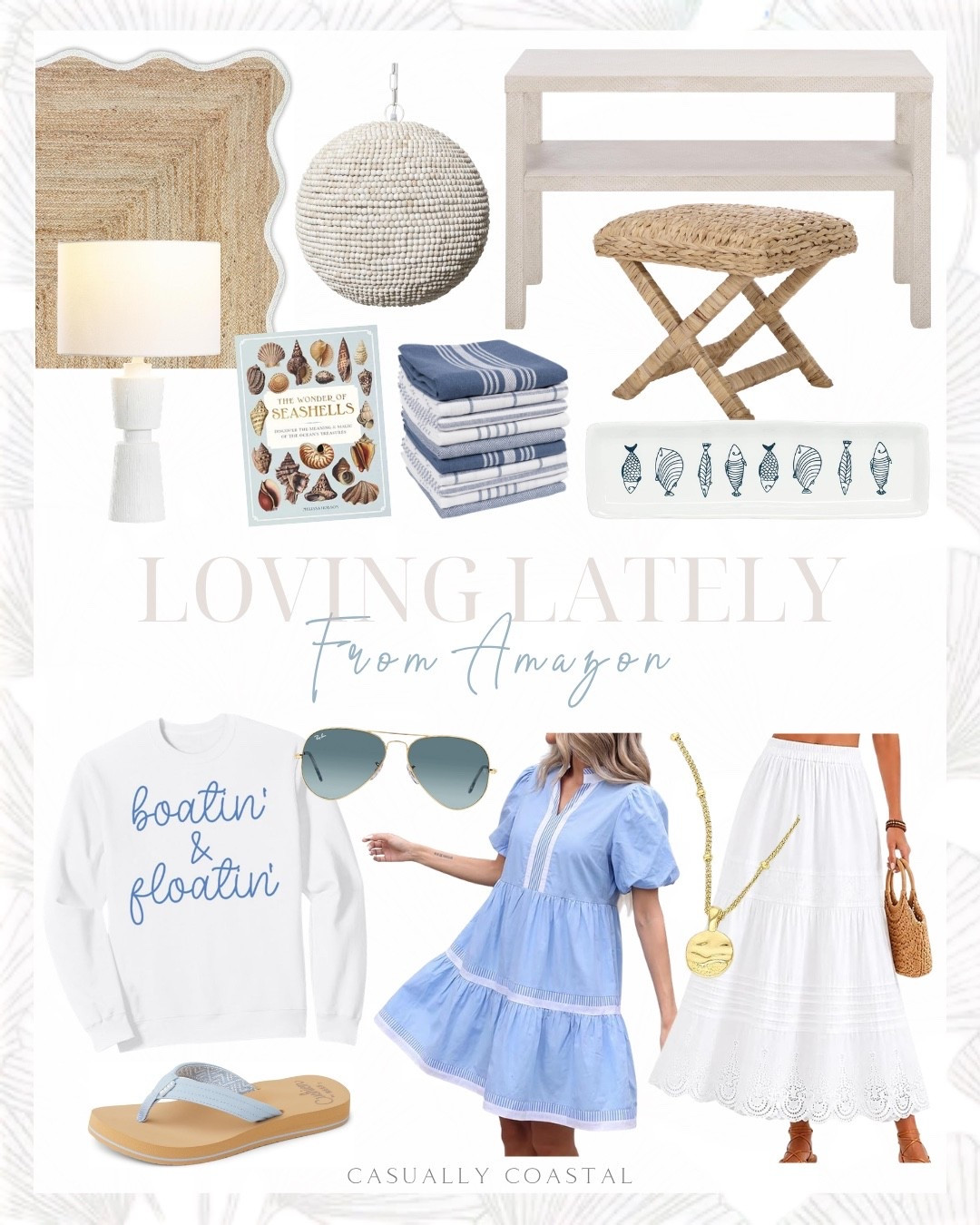 Loving Lately From Amazon

Amazon home decor, Amazon dress, Amazon sandals, Amazon sunglasses, Amazon skirt, Amazon rug, Amazon stool, Amazon necklace, Amazon lamp, Amazon home decor, neutral rug, coastal rug, coastal home decor, coastal style, long slim fish plate, coastal plate, serving plate, white console table, Amazon console table, coastal pendant lighting, kitchen dish towels, puff sleeve babydoll dress, blue and white dress, white resin table lamp, woven ottoman, cotton midi skirt, white midi skirt, Amazon midi skirt, boating and floating sweatshirt, ray ban sunglasses, REEF flip flops, gorjana neckslce, ocean inspired gold necklace, seashells book, wave scalloped jute rug, 5x7 rug

#LTKHome