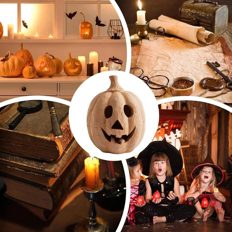 Halloween Handmade Pumpkin,Resin Pumpkin Fall Halloween Decorations Autumn Farmhouse Table Decora... | Walmart (US)