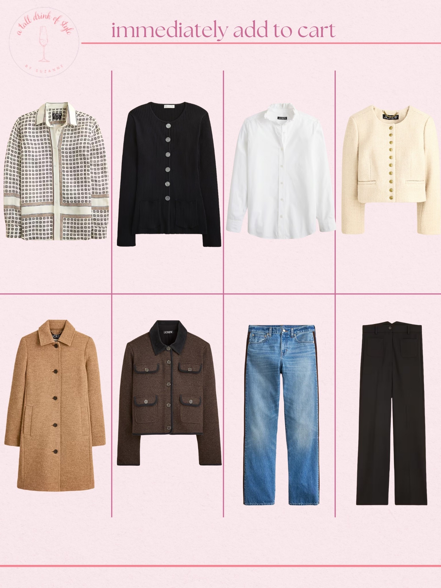 Immediately adding these fall finds from j crew to my cart! 

Hi friend! 👋 Thanks for your support! I’m so glad you’re here!
If you're tall, over 40, or just tired of fashion that doesn’t fit your life, you’re in the right place. I share classic, elevated outfit formulas that actually work on tall women (I’m 6’1” for reference!) and help you feel confident getting dressed again.
I am your resource for timeless, elevated fashion for women over 40 (and tall women)
Age: 55
Height: 6’1”
Tops: S/M
Bottoms: 8/10
Dresses: 8/M
Over 50 fashion, tall fashion, workwear, everyday outfits, timeless outfits, Classic Outfits


#LTKSeasonal #LTKSaleAlert #LTKTall