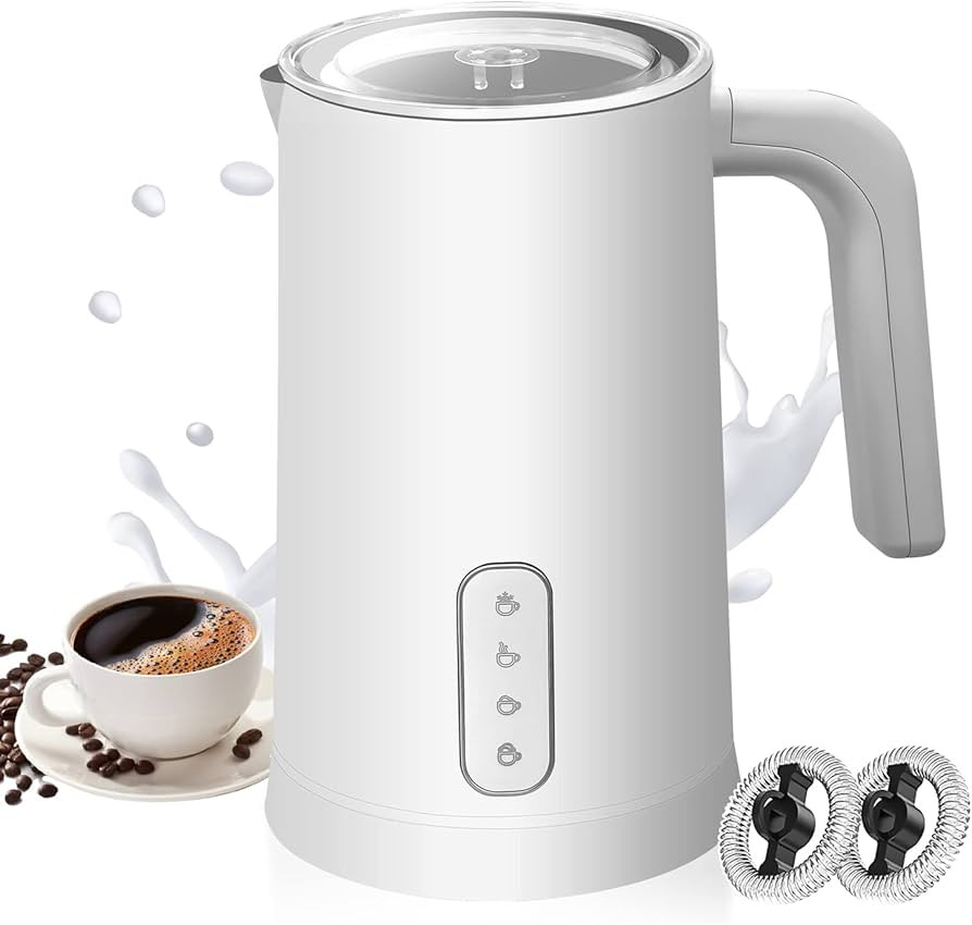 Milk Frother-Rocyis 4 in 1 Electric Milk Forther and Steamer-Coffee Frother, 8.4oz Hot/Cold Foam ... | Amazon (US)