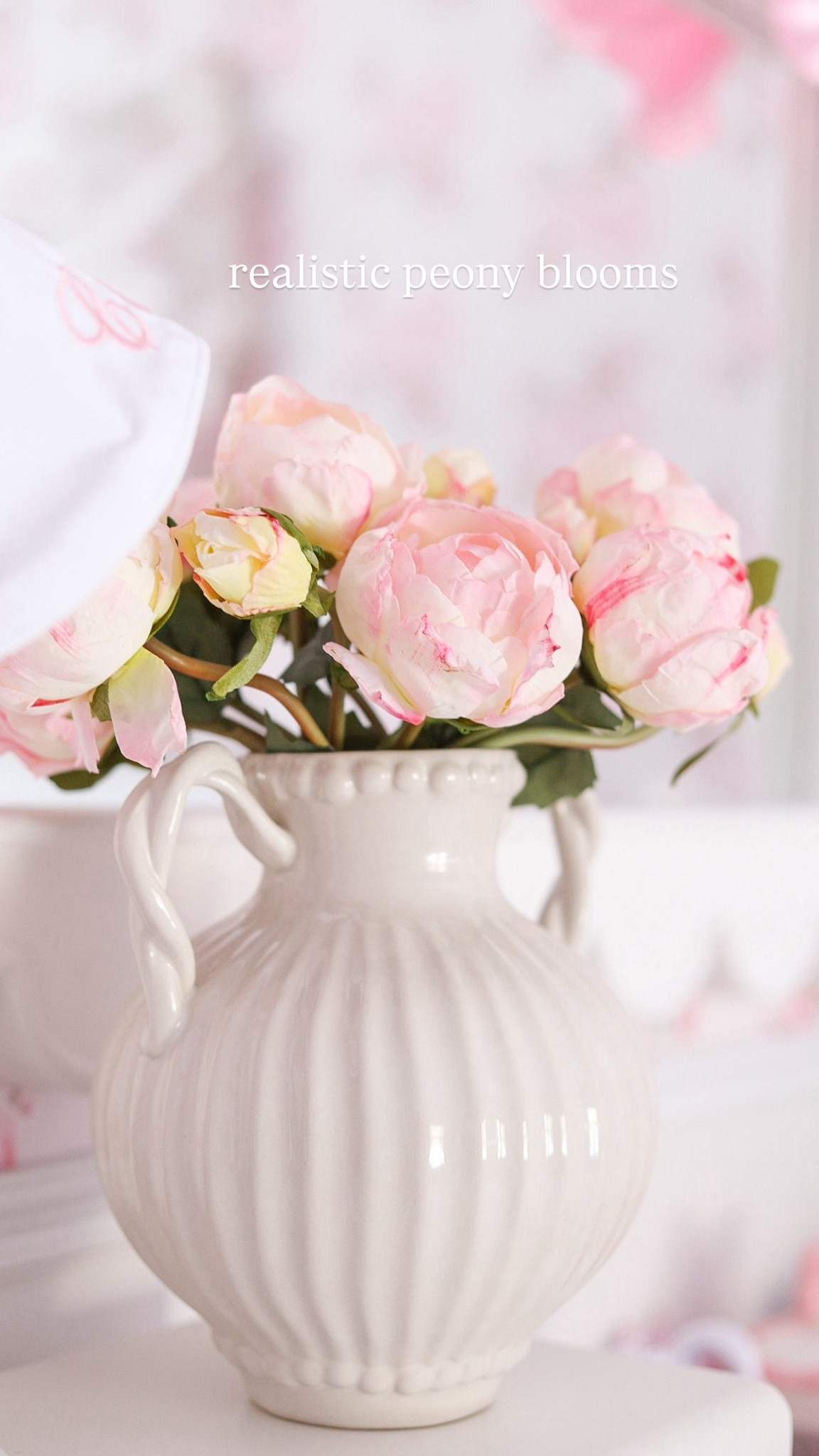 Realistic peony blooms & Juliska dupe vase 

#LTKHome #LTKValentine
