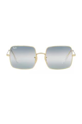 Ray-Ban Rectangle in Arista & Clear Gradient Blue from Revolve.com | Revolve Clothing (Global)