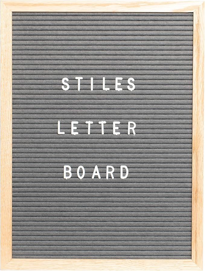 Stiles Felt Letter Board Set, Message Board with 440 Letters, Numbers, and Symbols for Celebratio... | Amazon (US)