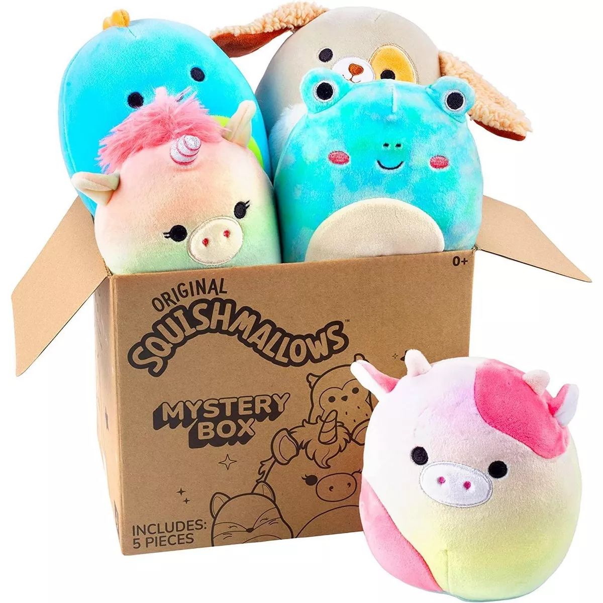 Squishmallow 5" Plush Mystery Box  5-Pack - Assorted Set of Various Styles - Official Kellytoy - ... | Target