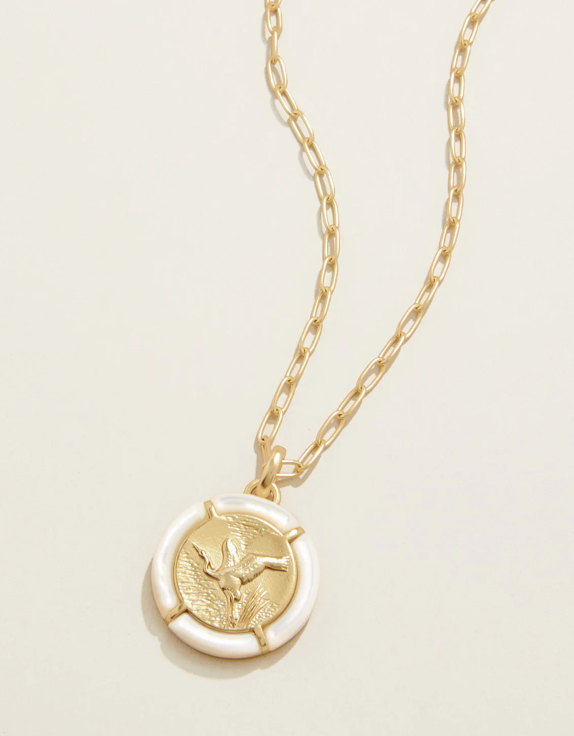 Heron Necklace 18" Mother-of-Pearl | Spartina 449