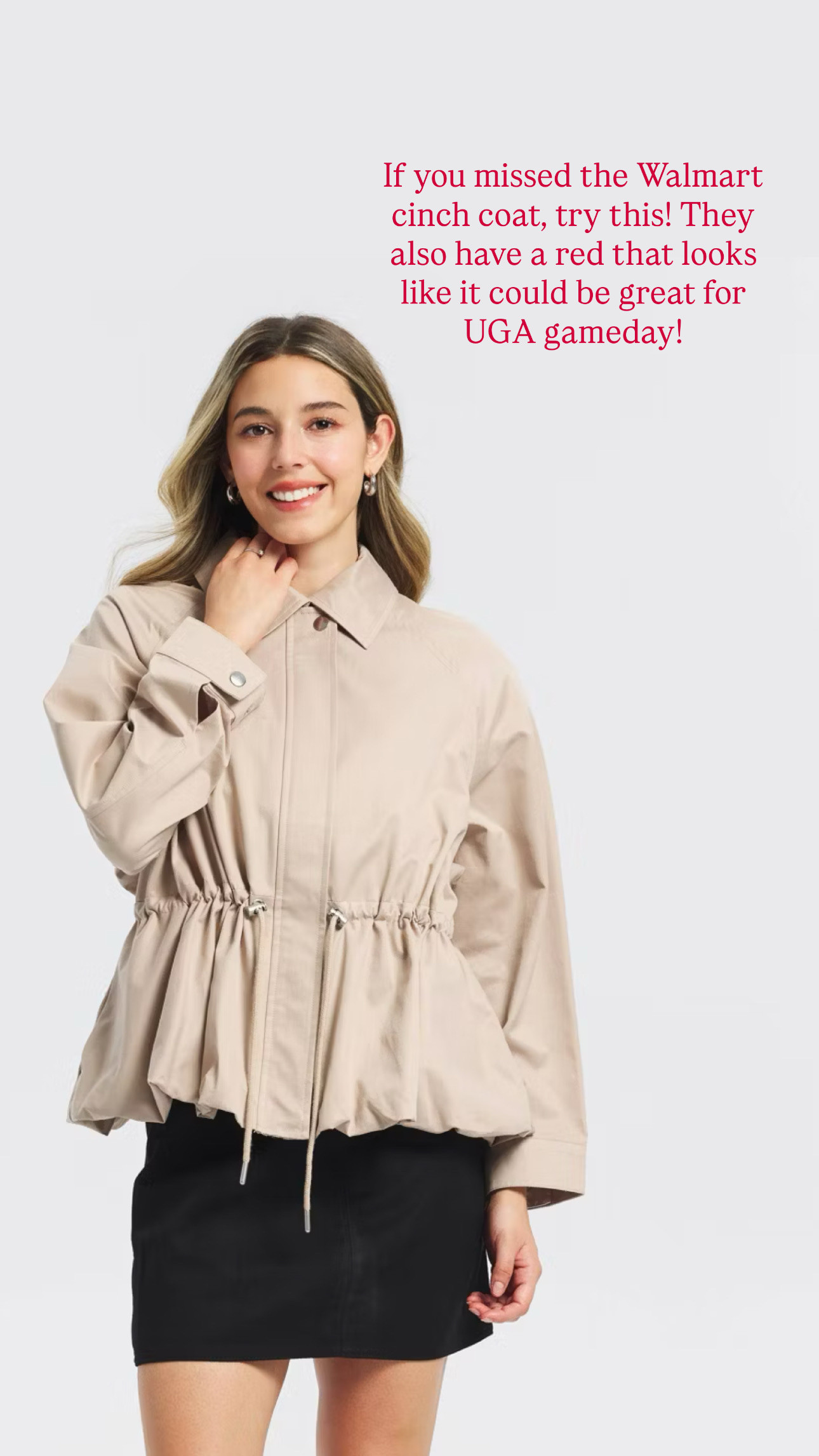 This is so similar to the Walmart cinch waist utility jacket I shared! Available at Target at a great price and two colors! 

 #LTKSeasonal