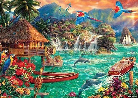 Buffalo Games - Island Life - 500 Piece Jigsaw Puzzle | Amazon (US)