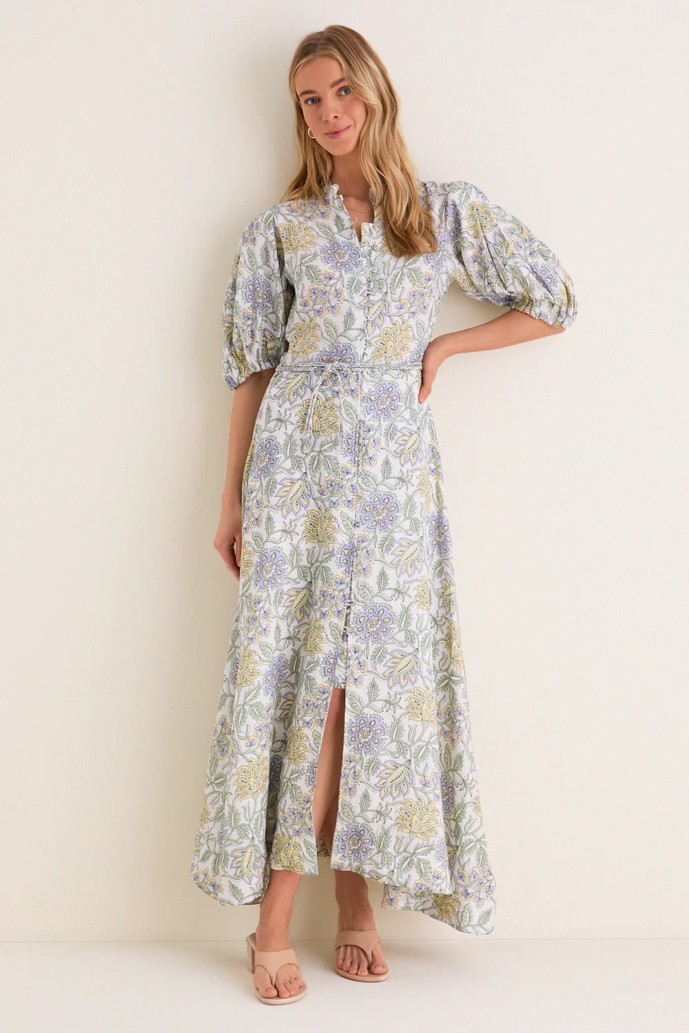 Heritage Lemon Kira Maxi Dress | Tuckernuck (US)