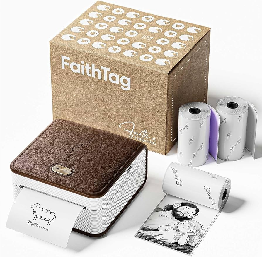 FaithTag Bible Study Journaling Supplies, Mini Sticker Printer F21, Christian Gifts for Women, Me... | Amazon (US)